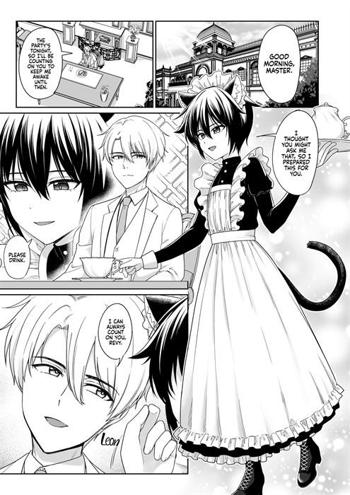 Secretly Loving the Cat-Eared Maid Boy sample page