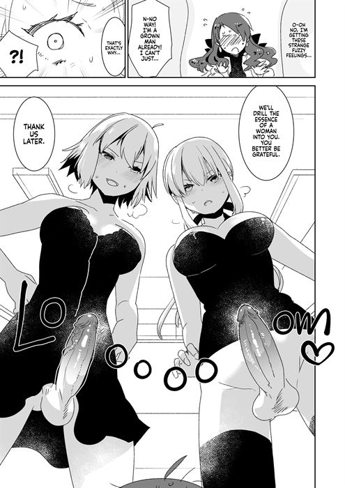 Crossdressing and Getting Fucked by Futanari Alters to Learn the Pleasure of Being a Woman sample page